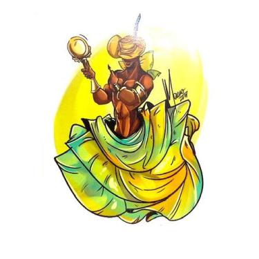 Imagem de Adesivo vinil impermeável Logunedé 10 x 13 cm - Lua Mística - 100% Ori