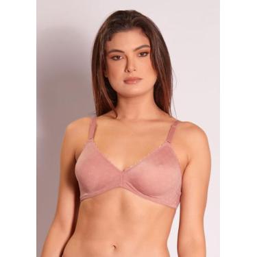 Imagem de Sutiã Triângulo Sem Bojo Sem Aro Confortavel Duloren 121563, G, Rosé