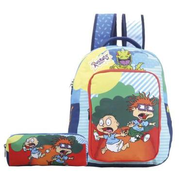 Imagem de Mochila Costas + Estojo Simples Nick Retro Teen 04 - Xeryus, Nick Retr
