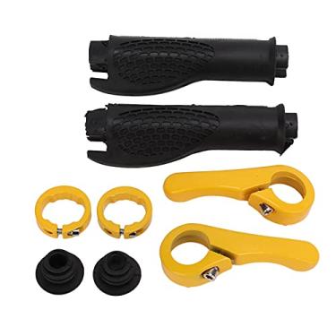 Imagem de Capas de barra de manivela protetor de bolo de borracha com tampas fixando fivelas para road montanha bicicleta de alta qualidade de borracha aço inoxidável 2,3cm interface 2pcs