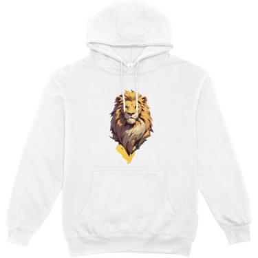 Imagem de Moletom Branco Canguru Gospel - Fé que Aquece - CS DEPARTAMENTOS, Bran