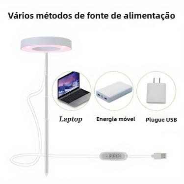 Imagem de Lâmpada De Chão Com Temporizador E Escurecimento De Altura Ajustável C