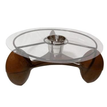 Imagem de Mesa de Centro com Champanheira Redonda 98cm Área Externa - Alpe & Ari