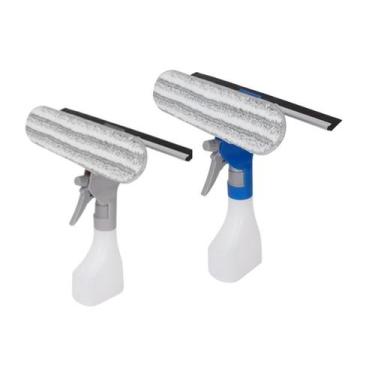 Imagem de Rodo Limpa Vidro Mop Com Recipiente e Gatilho Pulverizador - CLEAN TEC