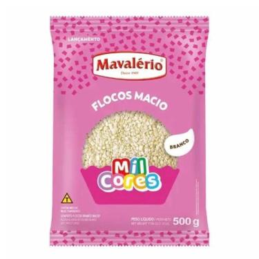 Imagem de Granulado mavalerio flocos macio branco pacote c/ 500 grs - MAVALÉRIO