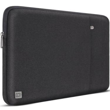 Imagem de DOMISO Capa para laptop de 13,3 polegadas, impermeável, bolsa de transporte para MacBook Air de 13 polegadas 2014-2017/13,3 polegadas ThinkPad L390 Yoga X380 Yoga/14 polegadas Lenovo Yoga C930 Glass/HP EliteBook 830 G5 840 G5 x360 G2, preta