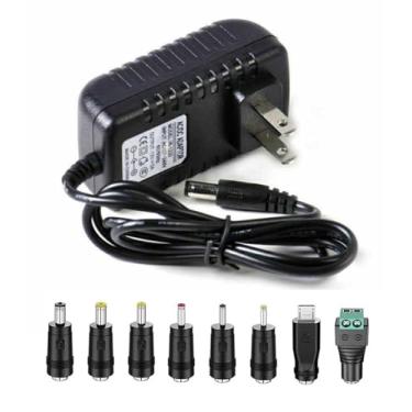 Imagem de JONUPUBH Adaptador Ca/Cc 12V 2A Para Processador Vocal Tc-Helicon Voicelive Play/Fonte De Alimentação Kurzweil Sp76 Sp88 Sp88X/Prancha Surf Arris Sb6190 Sb8200/Cabo Led Cftv Polycom