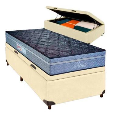 Imagem de Colchão Solteiro Molas Ensacadas + Bau Blindado - Petrus - Paropas