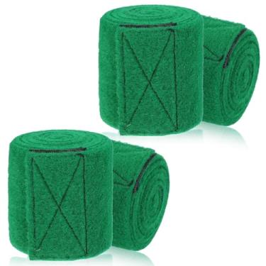 Imagem de Kit protetor de árvore para Slacklines - 200 x 10 cm - 4 peças de envoltório de feltro antiderrapante com tiras guia antiderrapantes, perfeito para uso ao ar livre para tirolesas, redes de corda