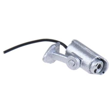 Imagem de Kokiya Câmera de segurança para casa de bonecas em escala 1:12, webcam de segurança, brinquedo de simulação de paisagem, adereço de câmera falsa em miniatura, Prata