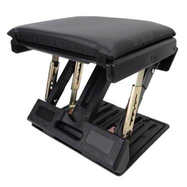 Imagem de Asixxsix Descanso de pé Ajustável, 4 Níveis de Altura Ergonômica Dobrável Apoio para Pés Com Almofada Macia Removível e Bolas de Massagem, Max-carregamento 140 Libras