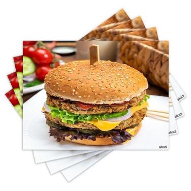 Imagem de Jogo Americano com 4 peças - Hambúrguer - 1585Jo - Allodi