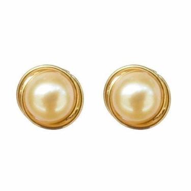 Imagem de Colar Gargantilha Pingente E Brinco Pérola Rococó 5mm Ouro 18k 750 - D