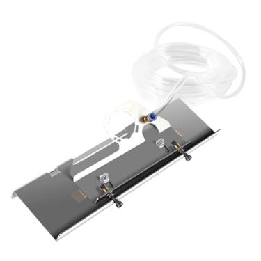 Imagem de Suporte de rebarbadora de aço carbono, suporte de chanfradura de azulejo ajustável, suporte de chanfro para esmerilhadeira de ângulo resistente, suporte fixo para rebarbadora (prata)