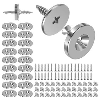 Imagem de 36 peças de trava magnética, fecho de porta de armário de gaveta oculta, fecho de porta de armário ultrafino de metal, trava magnética oculta para portas domésticas portas de vidro
