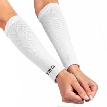 Imagem de Manguito Curto Protetor Antebraço para Vôlei Finta, Branco, Único, Uni