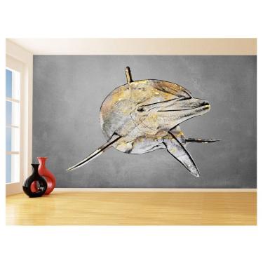 Imagem de Papel De Parede 3D Animais Pop Art Golfinho Cor 3,5M Pxa291