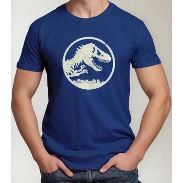 Imagem de Camisa Camiseta Adulto Masculina Feminina Algodão Filme Dinossauro Jur