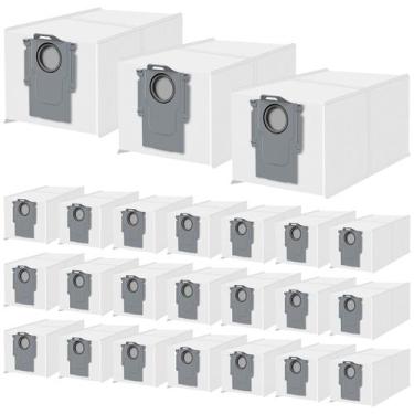 Imagem de Sacos de pó, pacote de 24 litros, para Roborock Qrevo Robot Vacuum QV 