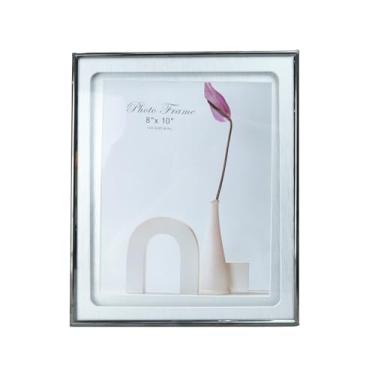 Imagem de Porta Retrato em Alumínio, Tamanho 15x20cm, Moldura para Fotos e Decoração