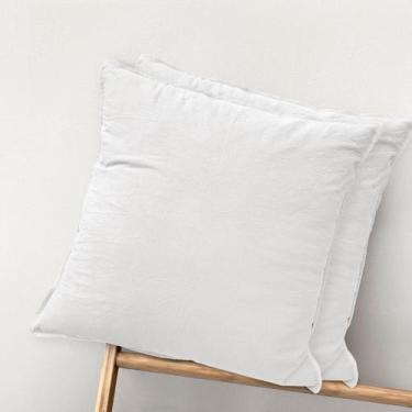 Imagem de Capa de almofada MooMee 100% algodão lavado, pacote com 2