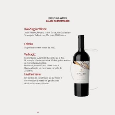 Imagem de Calizo Alba Malbec 750ml - Bodega Huentala