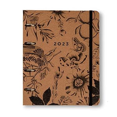 Imagem de Cicero Agenda Planner Argolado 2023 Kraft Semanal Notas A5 Botânica, Modelo: 0319, Cor: Colorido