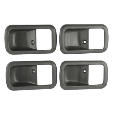 Imagem de Riloer Moldura interna da maçaneta da porta, substitui 69277-60010-03, 69278-60010-03, compatível com Toyota Land Cruiser série 80 1993-1997, compatível com Lexus LX450 1996-1997, 4 peças