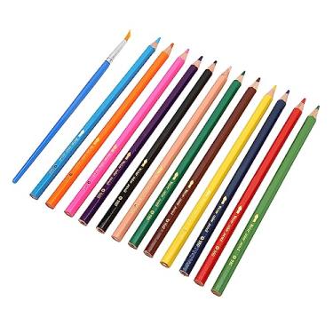 Imagem de Conjunto de lápis de cor profissional 24 unidades, cores vibrantes, solúveis em água, mescláveis, resistentes a quebras, lápis de desenho para adultos, artistas, esboços, pintura,