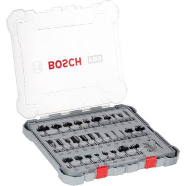 Imagem de Bosch Jogo de fresas misto Standard encaixe de 1/4'' 30 peças