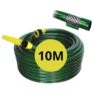 Imagem de Mangueira Jardim 10 Metros Reforçada Pvc Trançada 7/16