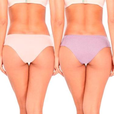 Imagem de Kit/2 Calcinha Love Secret 819302 Laterais Confort Algodão T. P/GG, G,