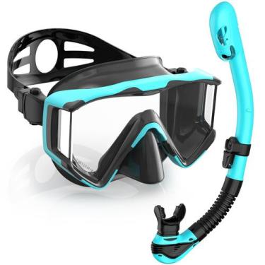 Imagem de Set de Snorkel Greatever Pano con Máscara de 3 Ventanas para Adultos A