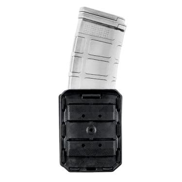 Imagem de Hero's Pride Estojo Flex OWB Double AR Magazine - Ajuste Universal com Adaptador de Correia Rotativa - Revistas AR de pilha única ou dupla, Mags 5,56 e .223 - Compatível com TAA