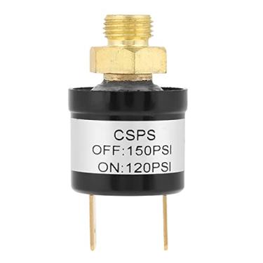 Imagem de Hyuduo Interruptor de Pressão do Compressor de Ar, Caixa de Metal 120-150PSI 1/8 NPT para Peças de Reposição Direta, Interruptor Resistente de Nível Industrial para Uso Profissional e DIY