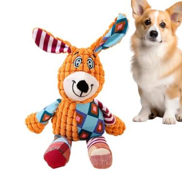 Imagem de Brinquedo Para Cães Com Apito | Brinquedo Interativo em Forma de Pelúcia Animal | de Mastigar para Cães com Amassado | Uso em Exterior, Quintal, Parque, Acampamento e Interior