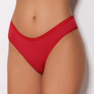 Imagem de Calcinha Básica em Microfibra Cor:RubiTamanho:GG - MTX Lingerie, Rubi,