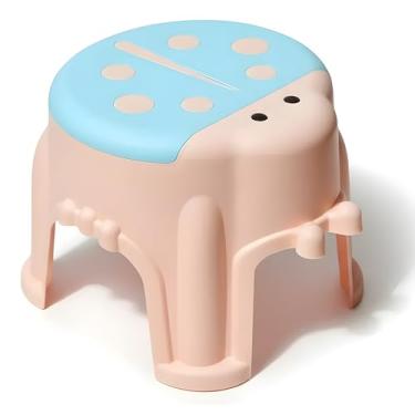 Imagem de Banquinho Infantil Joaninha Sortido em Plástico Resistente, Seguro e Leve, Banco Infantil Decorativo para Quarto, Banheiro e Escola, Ideal para Escovar os Dentes, Brincar e Estimular Crianças