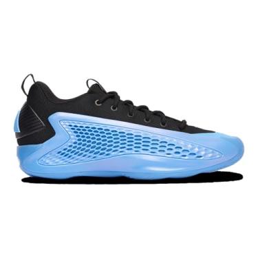 Imagem de adidas Tênis de basquete masculino Anthony Edwards1 Low, Azul Burst/Preto, 39