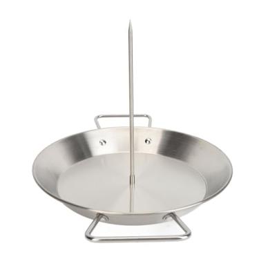 Imagem de Mingzhe Grelha de Espeto Vertical Grelha de Churrasco Removível Aço Inoxidável para Reunião Familiar (Prata)