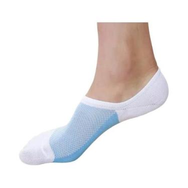 Imagem de Meias De Cano Curto Masculinas Antiderrapantes De Fibra De Bambu, 5 Pa