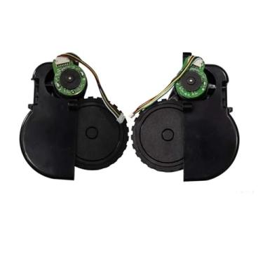 Imagem de Hujscufdjy Conjunto do motor da roda do aspirador de pó, compatível com Neatsvor X600 Pro X500, acessórios de substituição de peças de aspirador de pó robô (rodas L e R)