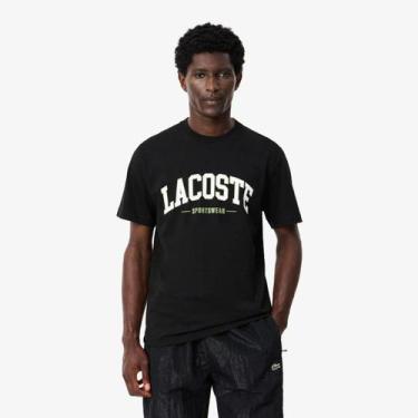 Imagem de Camiseta Lacoste Masculina, Preto, P