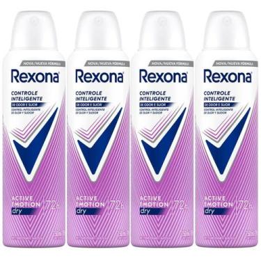Imagem de Kit Desodorante Aerosol Rexona Active Emotion 150ml - 4 Unidades
