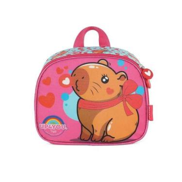 Imagem de Lancheira Escolar Luxcel Up4You Capivara Be Capy Pink, Único, Rosa