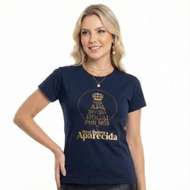 Imagem de Camiseta BabyLook Feminina Algodão Nossa Senhora Aparecida - Tenella, 