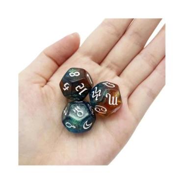Imagem de Dado De Astrologia Personalizado D12 De Alta Qualidade Em Acrílico Com