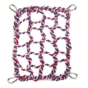 Imagem de Corda de escalada colorida para gaiola – Corda multicolorida de rato, rede, ponte e escada, acessórios de gaiola para animais pequenos como hamster, rato, pássaro, furão, porquinho-da-índia