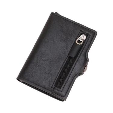 Imagem de Carteira Minimalista Slim Unissex Com Proteção RFID Para Cartões De Cr