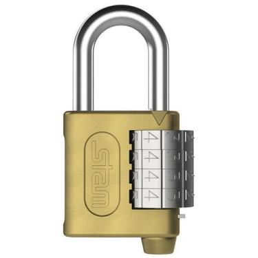 Imagem de Cadeado Segredo Stam 40mm Latonado 605